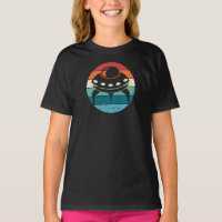 T-shirt UFO Retro Sunset