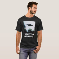 UFO Shirt - I Want To Believe Allient UFO Tee