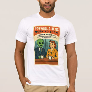T-shirt UFO TV Anchorman Morning Show Roswell Aliens