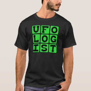 T-shirt Ufologue, étude des soucoupes volantes