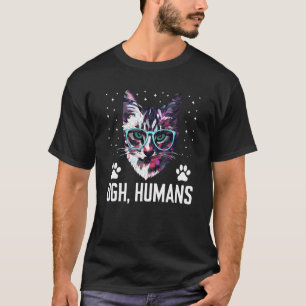 T-shirt Ugh Humains Chat Introvert Kitten Antisocial Chat