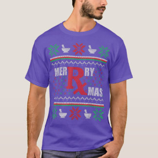 T-shirt Ugly Christmas Sweater Pharmacy Tech Merry Xmas Ph
