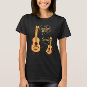 T-shirt Uke Je Suis Ton Père Lecteur De Musique Ukulele Gu