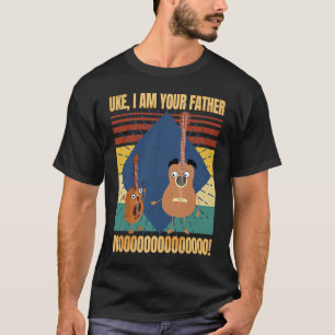 T-shirt Uke Je Suis Ton Père   Musique Ukulele Guitare Rét