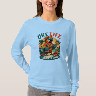 T-shirt Uke Life Parrot – Island Vibes Ukulele Bird