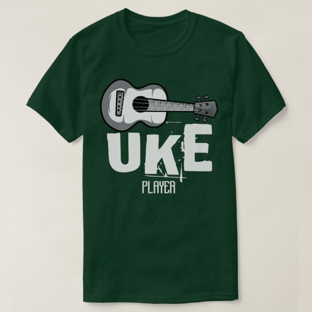 T-shirt Uke Player Music Lover3094 (Design devant)