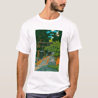 T-shirt ukiyoe hasui No60 Kumagaya Dairai Shrine