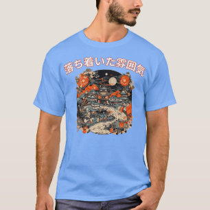 T-shirt Ukiyoe Tranquillité Serene Village Paysage