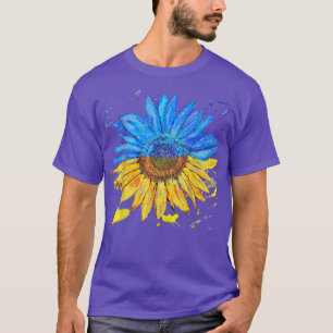T-shirt Ukraine Drapeau Tournesol Vintage soutien ukrainie