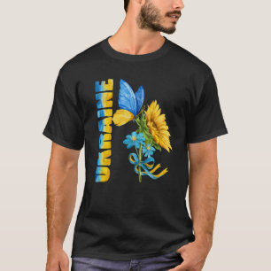 T-shirt Ukraine Drapeau Vintage Ukraine soutien aideur