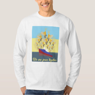 T-shirt Ukraine "jaune bleu" coloré