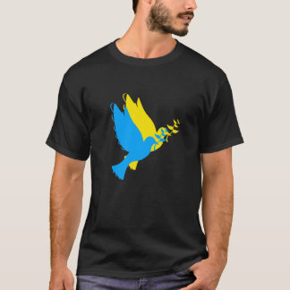 T-shirt Ukraine Les colombes de la paix Je me tiens avec l