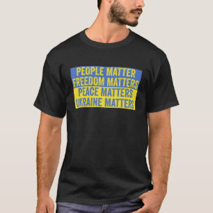 T-shirt Ukraine Matters Président Zelensky Discours Citati