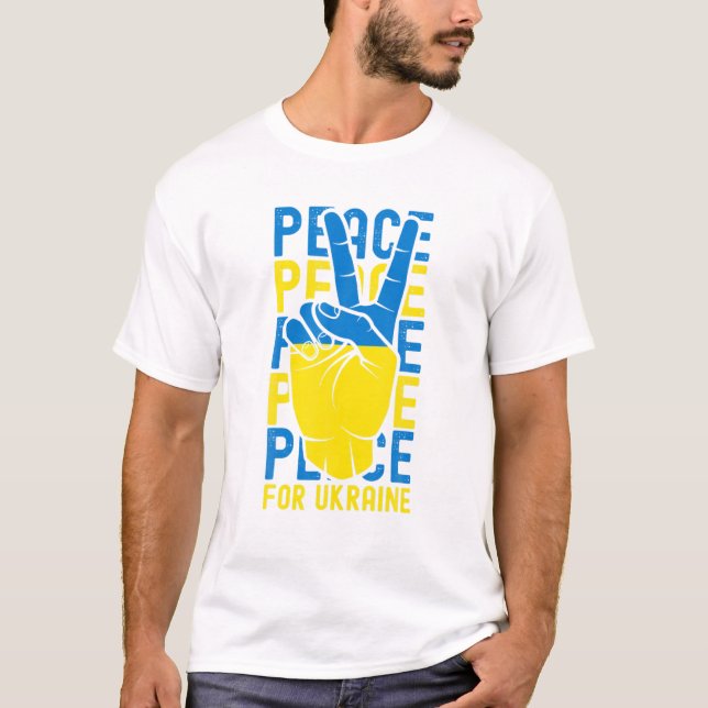 T-shirt Ukraine Mens Soutenir Ukrainiens Grande Ue Ukraini (Devant)