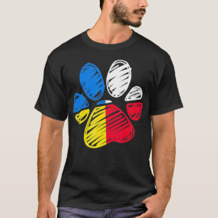 T-shirt Ukraine Pologne Drapeau Chat & Chien Paw Ukrainien