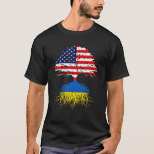 T-shirt Ukraine Racines Américaines Croissance Ukraine USA