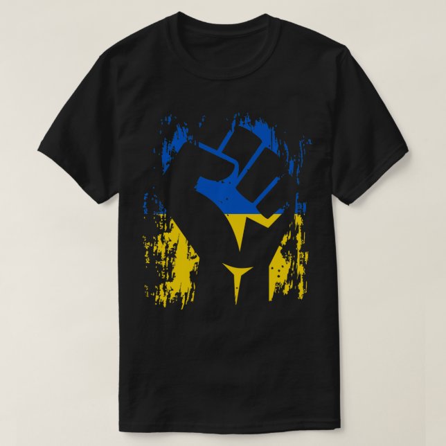 T-shirt Ukraine Ukrainian Flag Stand With Ukraine  (Design devant)
