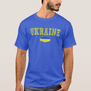 T-shirt Ukraine vintage drapeau ukrainien Fierté drapeau u
