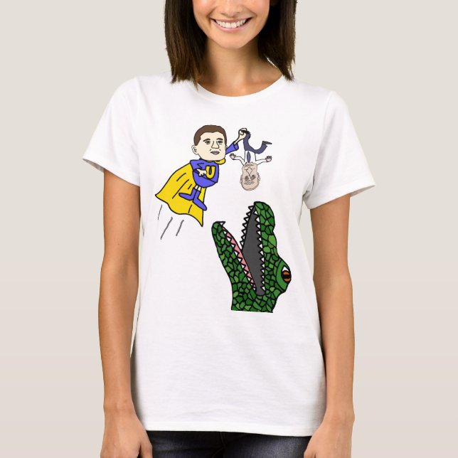 T-shirt Ukraine Zelensky Superhero Combattre Poutine (Devant)