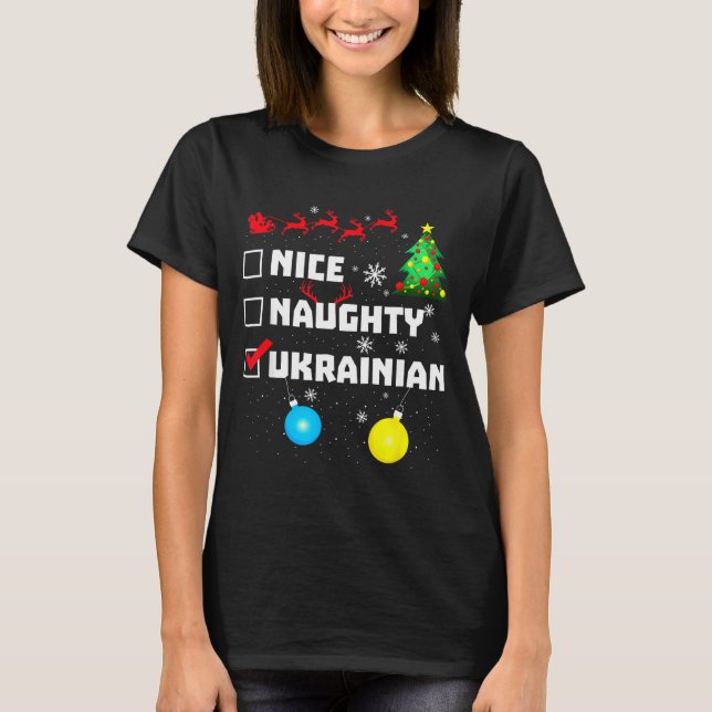 T-shirt Ukrainian Christmas  (Devant)