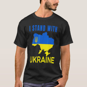 T-shirt Ukrainien, Je Suis Avec L'Ukraine, Soutenez L'Ukra