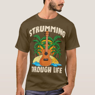 T-shirt Ukulele à travers la vie