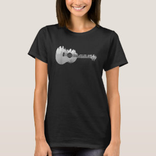 T-shirt Ukulele Guitare Ukuléiste Guitariste Blanc