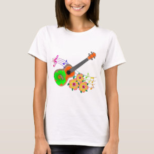 T-shirt Ukulele, le Tropical de la musique insulaire