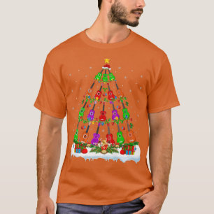 T-shirt Ukulele Music Lover Xmas Lights Noël Ukulele