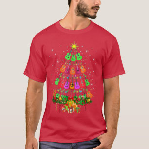 T-shirt Ukulele Music Uke Mele Kalikimaka Christmas Tree S