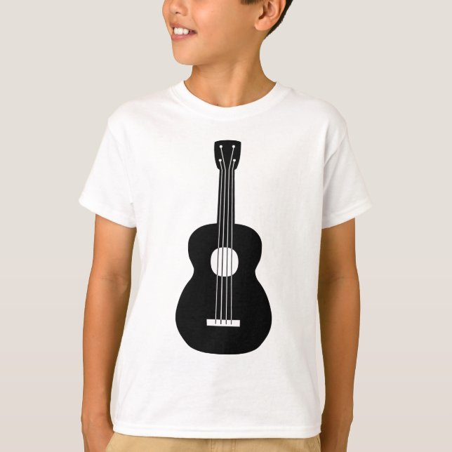 T-shirt Ukulele - Noir (Devant)