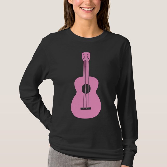 T-shirt Ukulele - rose (Devant)