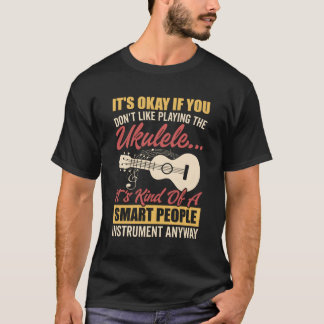 T-shirt Ukulele Sm People Instrut Hawaiian Guitare Player 