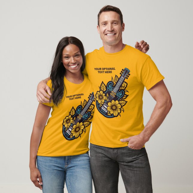 T-shirt Ukulele texte personnalisé (Unisexe)