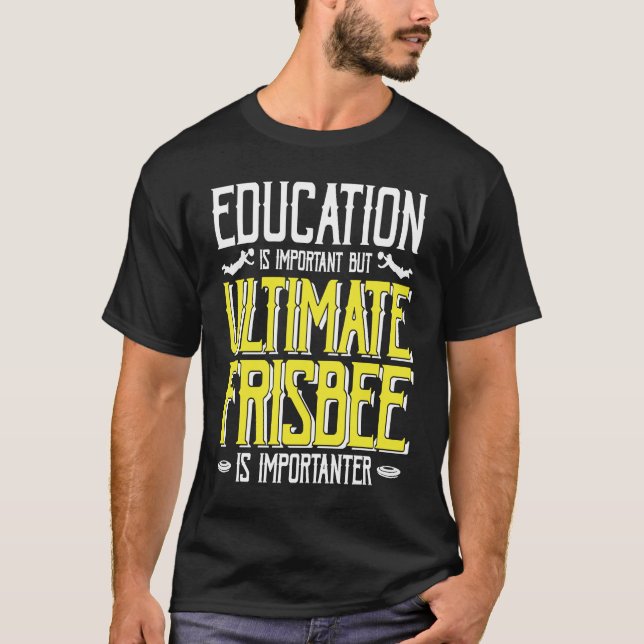 T-shirt Ultimate Frisbee Jouer Équipe Frisbee (Devant)