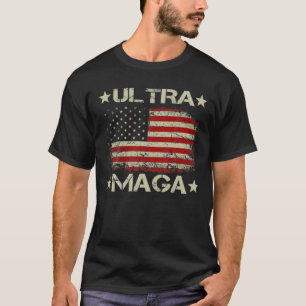 T-shirt Ultra Maga Messy Bun- The Great Maga King Donald T