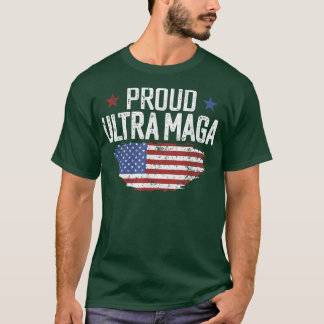 T-shirt Ultra Maga Shirt American Flag Disstressed Proud U