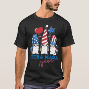 T-shirt Ultra méga Squad Gnomes drapeau américain soutien
