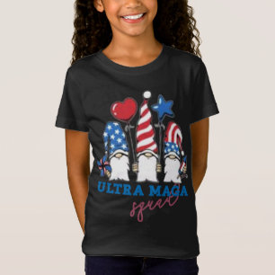 T-Shirt Ultra méga Squad Gnomes drapeau américain soutien