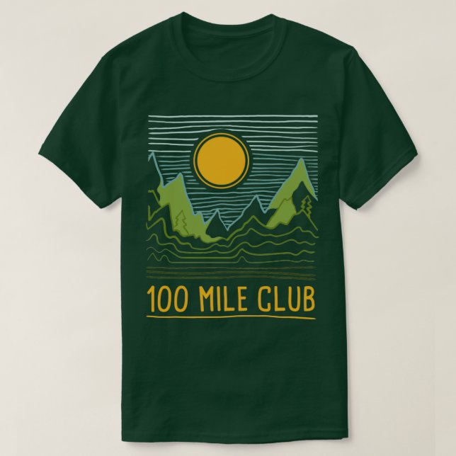 T-shirt Ultra Running Marathon Runner 100 Mile Club (Design devant)