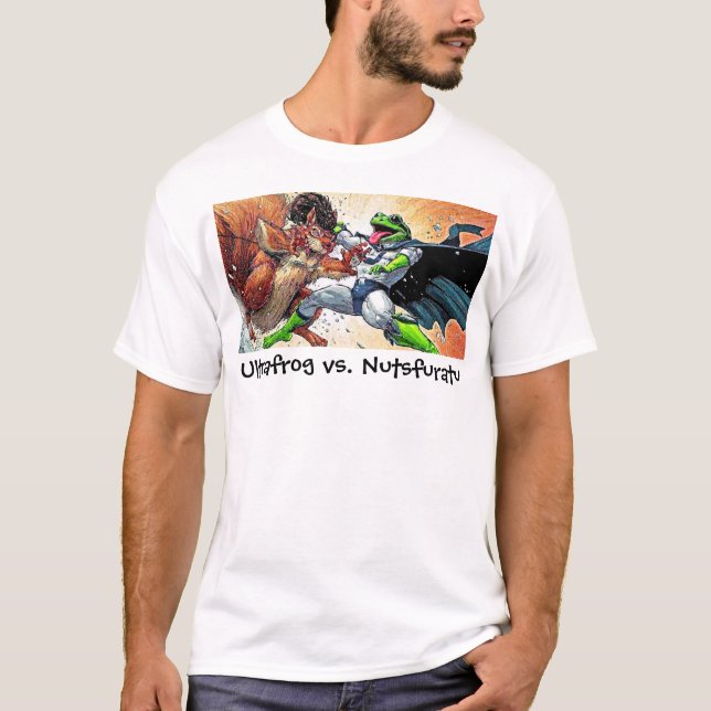 T-shirt Ultrafrog contre Nutsfuratu (Devant)