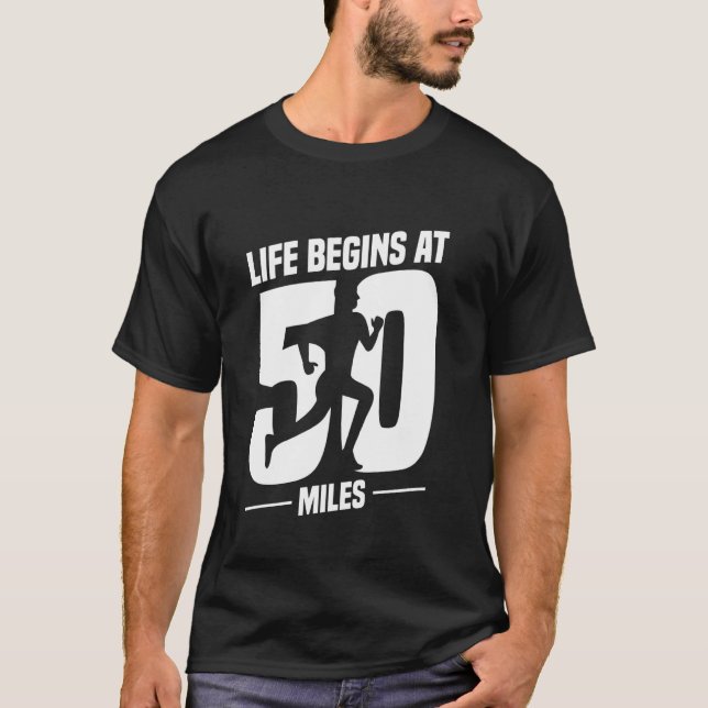 T-shirt Ultrarunning Ultra Marathon Runner Ultram à 50 Mil (Devant)