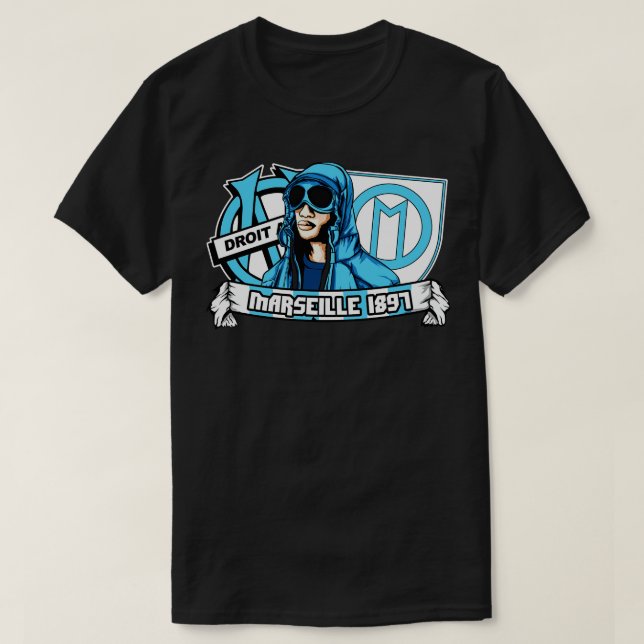 T-shirt ultras Marseille 1 (Design devant)