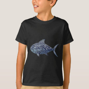 T-shirt Ulua Fishing Native Hawaiian - Hawaiian Tribyl 1