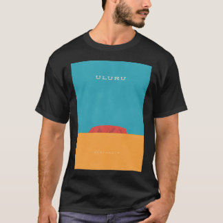 T-shirt Uluru Minimal Retro Vintage