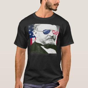 T-shirt Ulysses S Grant USA Drapeau Patriotique Américain 