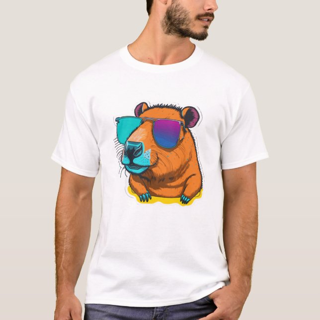 T-shirt uma capivara de óculos (Devant)