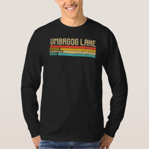 T-shirt Umbagog Lake Maine Vintage Funny Fishing Camping