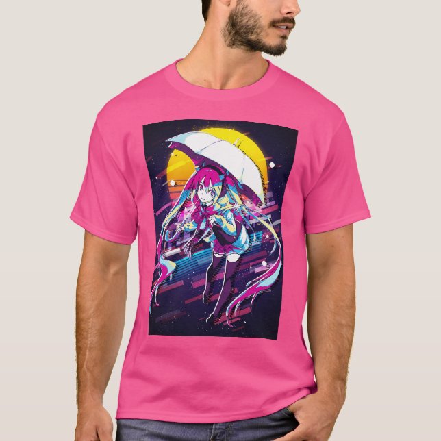 T-shirt Umbrella School Girl Miku (Devant)