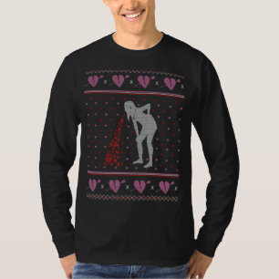 T-shirt Un affreux pull de Saint Valentin contre la Saint